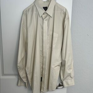Men's Cream Dress Shirt